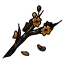 Discarded Gilded Sakura Twig