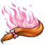 Pink Flaming Princess Bow Ponytail