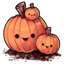Trio of Innocent Pumpkins