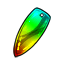 Defiant Rainbow Surfboard Pendant