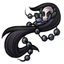 Kawarimono Black Strand of Pearls