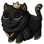 Obsidian Royal Feline Fabric