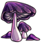 Droopy Purple Mushroom Spores