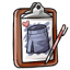 Sketchy Warm Denim Skirt
