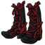 Midnight Rose Frilly Boots