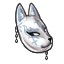 Cloudy Kitsune Mask