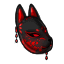 Stained Kitsune Mask