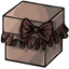 Chocolate Cake Layer Skirt Box