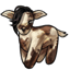 Ebony Mischievous Goat Tuft