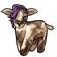 Violet Mischievous Goat Tuft