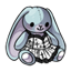 Divinely Dressed Stuffed Bunny