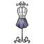Purple Fade Chambray Mini Skirt