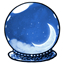 Blue Twinkle Snow Globe