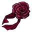 Elegant Wine Embroidered Rose