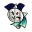 Backwards Nautical Cloth Wrapped Kitty Symbol