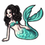 Ebony Mermaid Strands
