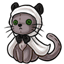 Panda Onesie Kitten