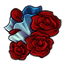 Teal Ruffle Roses