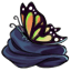 Midnight Butterfly Vest