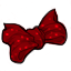 Cute Little Red Glitter Bow