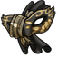 Gilded Cloth Wrapped Mask