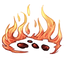 Fire Elemental Flaming Pebbles