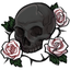 Rose Adorned Skull of Sorrow