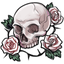 Rose Adorned Skull of Hope