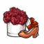 Peach Rose Gift Heels
