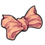 Peach Cute Little Bow