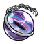 Purple Galaxy Eye Charm