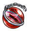 Crimson Galaxy Eye Charm