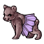 Lavender Beauty Bear Skirt