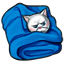 Angry Cat Bath Buddy Blanket