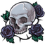 Rose Adorned Skull of Friendship