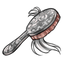 Snow Ornate Hairbrush Strands