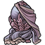 Enlightened Ornamental Egg Draped Fabric