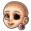 Crimson Oopsie Daisy Fallen Out Eye Ball
