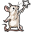 Winter Mouse Star Wand Sparkles