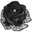 Lace Imprinted Rose