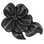 Bedazzling Midnight Fabric Flower