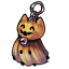 Ghostly Pumpkin Charm