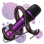 Chocolate Hunter Hair Wrapped Microphone