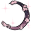Sparkling Flowered Crescent Moon