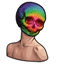 Modelesque Rainbow Skull Mask