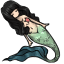 Obsidian Mermaid Locks