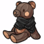 Beary Black Adorable Scarf