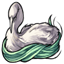 Ukiyo Jeweled Swan Fluff
