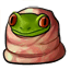 Splattered Froggy Cloth