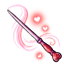 Wand of Glowing Ruby Hearts